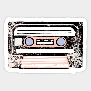 Music cassette Sticker